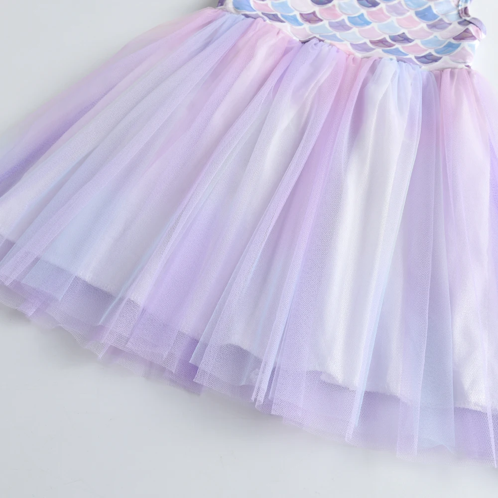 VIKITA Princess Dress for Girl Toddlers Summer Sleeveless Dresses Kids Sweet Birthday Party Perform Casual Costumes Clothes | Детская