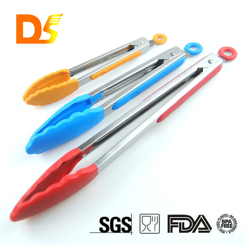 Лидер продаж Amazon зажим для барбекю 7 дюймов 9 12 Набор Пищевых щипцов из