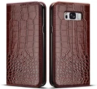 Чехол-книжка для Samsung Galaxy S8 plus, с крокодиловой текстурой