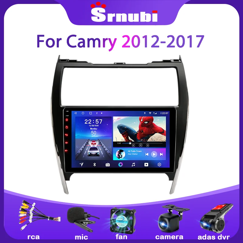 Srnubi Android 10 автомобильный радиоприемник для Toyota Camry 7 XV 50 55 2012 2013 2014 2017