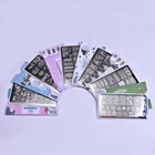 Набор пластин для стемпинга ногтей из нержавеющей стали, 6 шт.