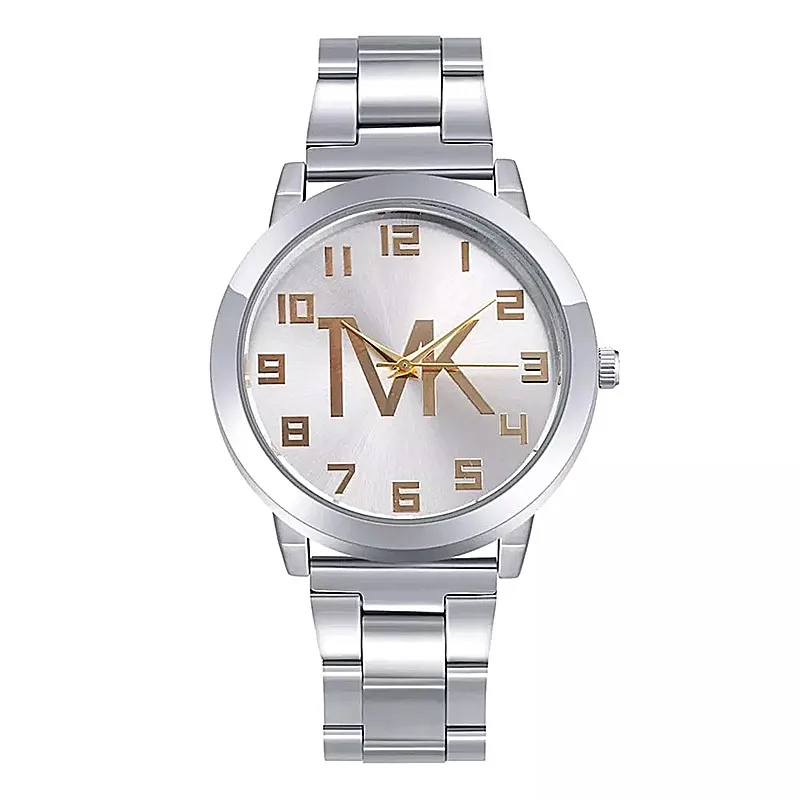 

Zegarek Damski 2021 New Luxury Brand TVK Watch Women Men Silver Stainless Steel Casual Quartz Watches Ladies Dress Reloj Mujer