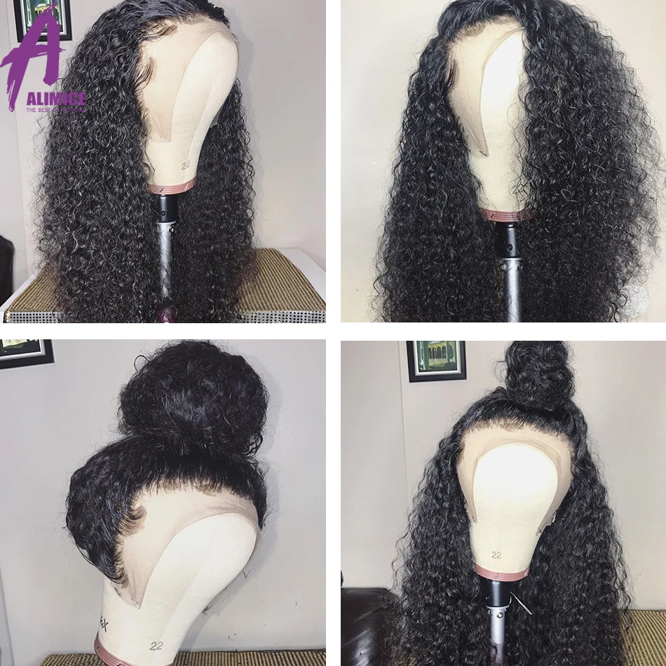 13*4 парики из натуральных волос на кружеве индийские волосы remy кудрявые