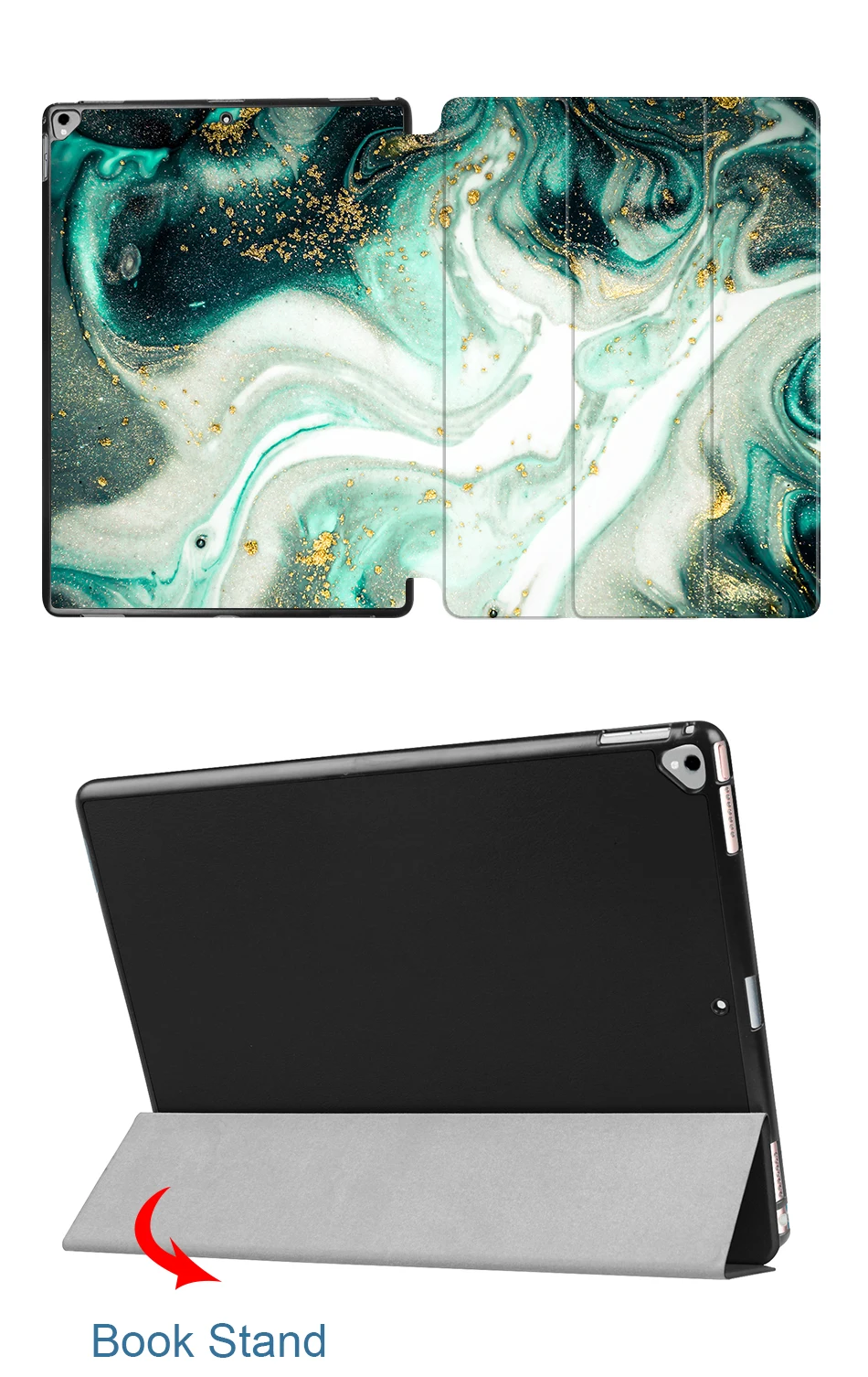 MTT мраморный Чехол для iPad Pro 12,9 '' версия из искусственной кожи откидная подставка защитный чехол для планшета Авто Режим сна/пробуждения
