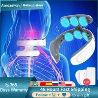 neckback massager machine electric powerful pain relief heat tool cervical relaxation body vertebra health care massag devices