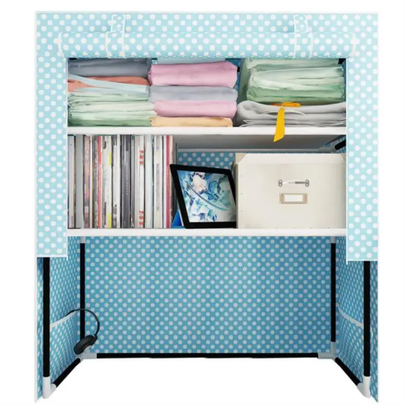 

College Students' Dormitory Artifact Bed Wardrobe Bedroom With Lower Receive Ark Of The Head Of A Bed Clothes Shelf Simple Cloth