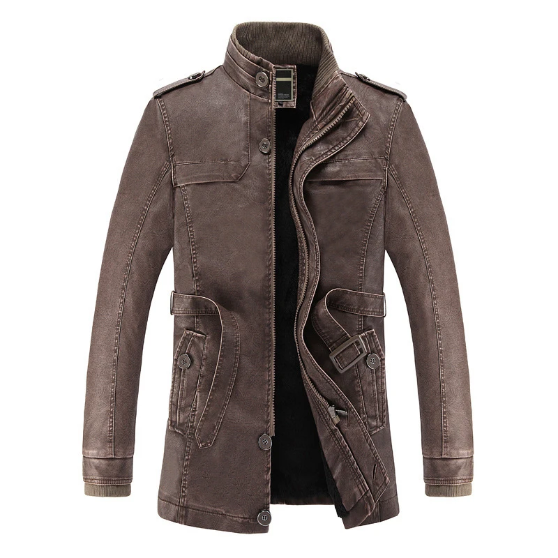 Новинка 2019 года Сезон Зима длинный комбинезон Homme Cuir | Мужская одежда