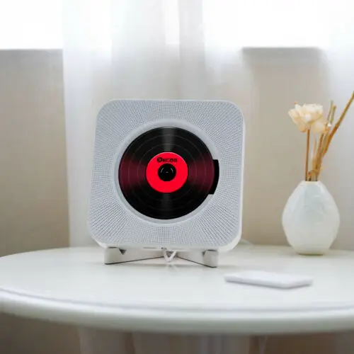 

Настенный CD-плеер с объемным звуком, FM-радио, Bluetooth, USB, MP3 дисков, портативный музыкальный плеер с дистанционным управлением, стереоколонка д...