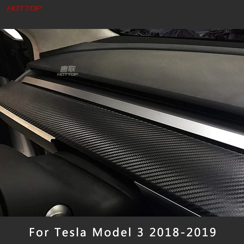 2 шт. внутренняя панель из углеродного волокна виниловые наклейки для Tesla модель