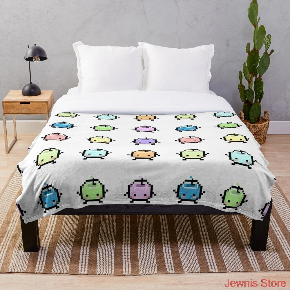 

Stardew Valley Pastel Junimos Throw Blanket Sublimation Covered Blanket Bedding Flannel for Children and Adult Bedrooms Decor