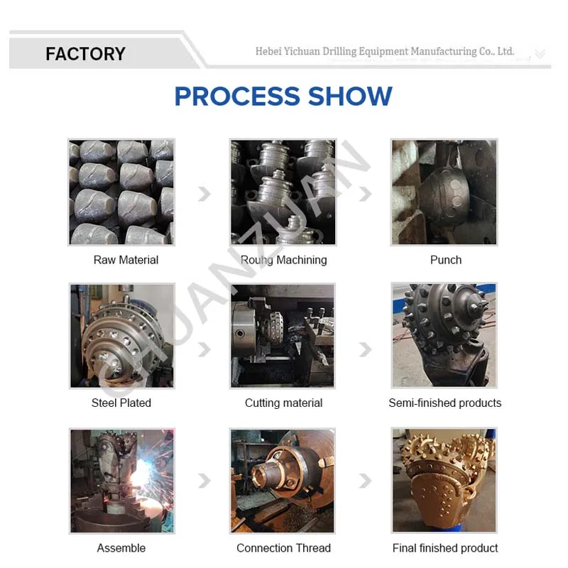 Твердосплавные карбидные насадки 9 7/8 дюйма для скважин из твердых пород |