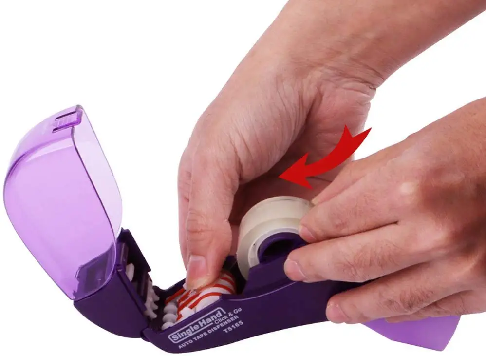 Automatic Tape Dispenser and Gun. Free 1 Role of 3/4&quot (19mm) Tape. Ideal for Taping Gifts Packages Scrapbooks 1-Pack | Канцтовары