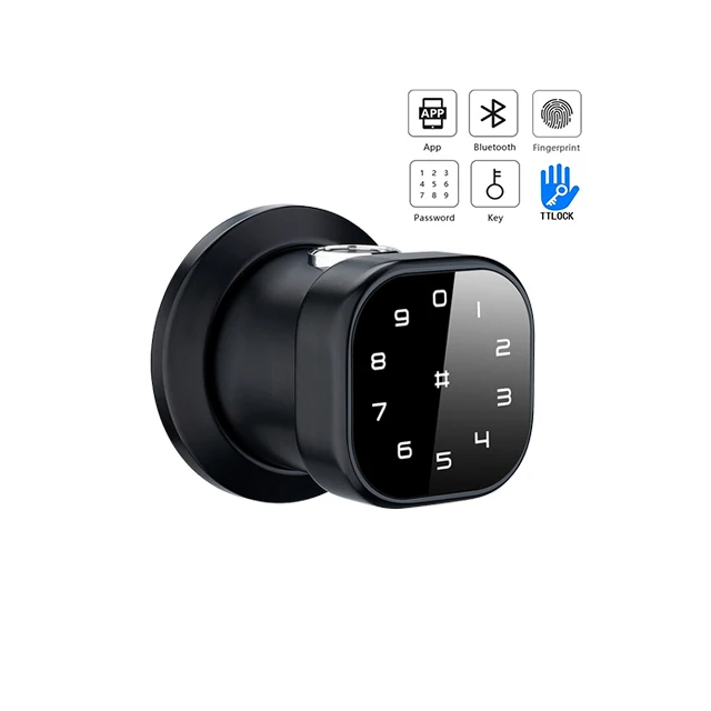 Automatic home kit lock set fingerprint password code room card ttlock app control smart electronic room airbnb smart door lock