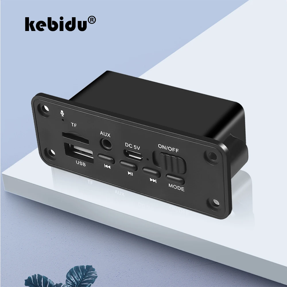 Плата декодера kebidu DC 5 В Bluetooth MP3 WMA аудио модуль USB TF Радио беспроводной FM-ресивер