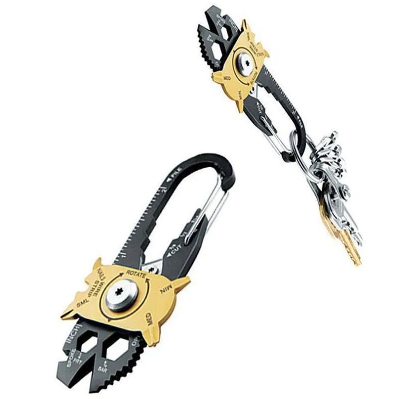 20 в 1 уличный Многофункциональный походный органайзер для ключей Набор отвертка