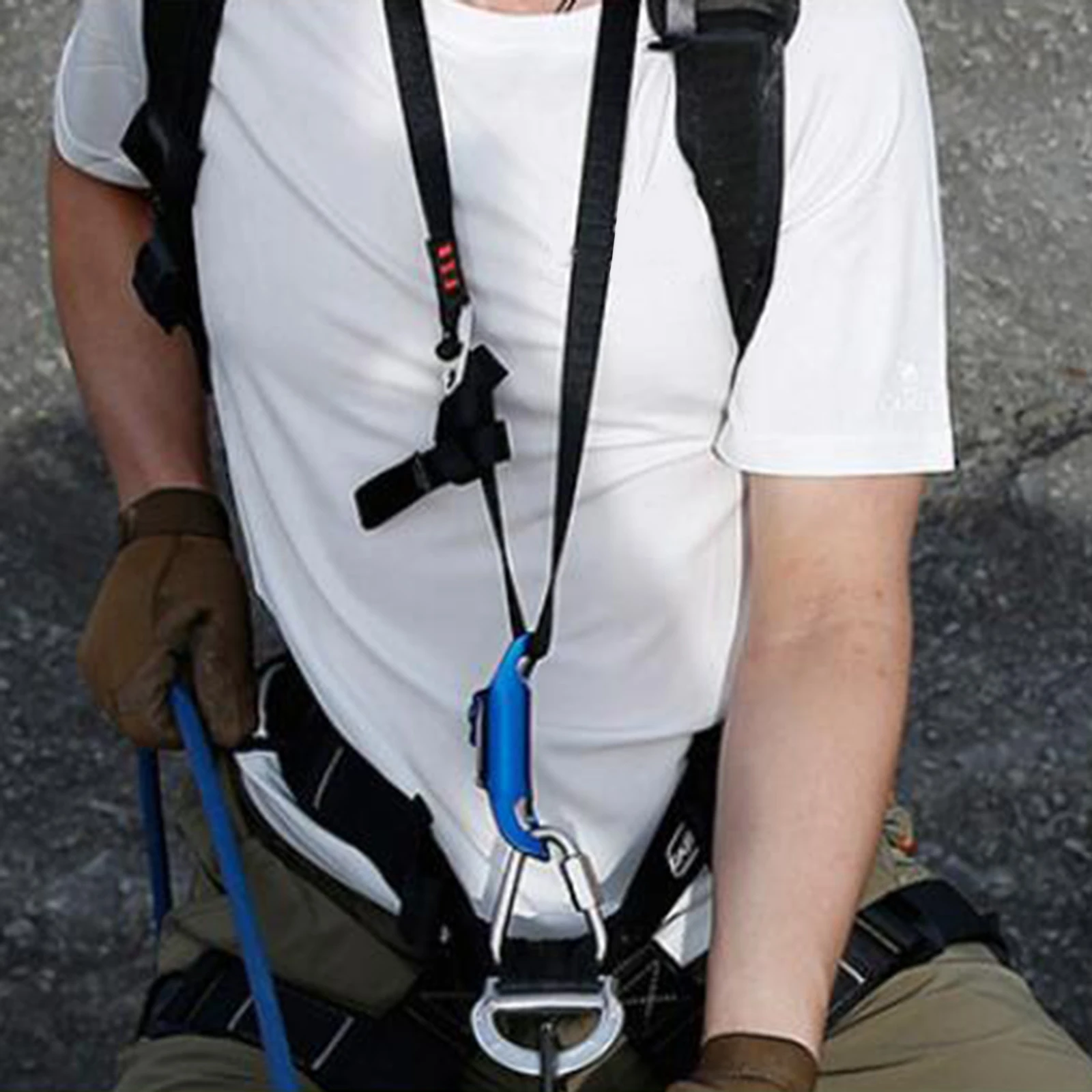 

Climbing Chest Ascender Adjustable Shoulder Strap Sling Aerial Work Aider