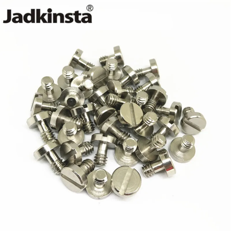 Jadkinsta 50 шт. 12 мм плоская головка 1/4 или 3/8 Соединительный винт для камеры штатив