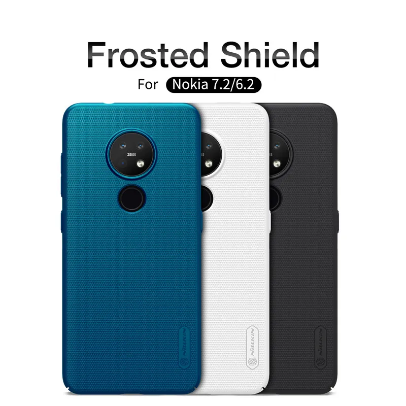 

For Nokia 7.2/Nokia 6.2 Genuine NILLKIN Super Frosted Shield Matte Hard PC Back Case Cover Shell Anti-skid