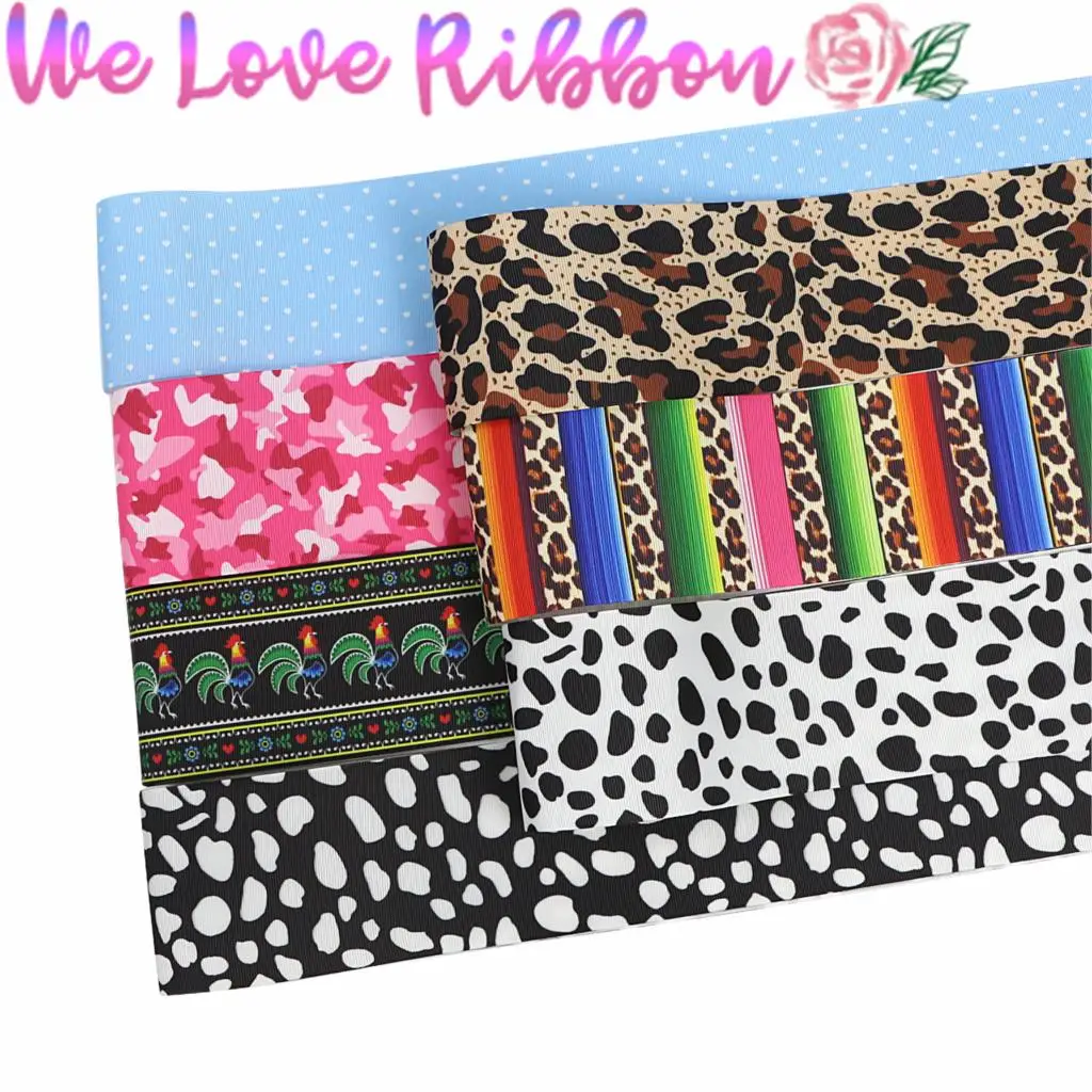 16 мм 75 леопардовая серия Зебра Мехико полосы печатные Grosgrain/Foe ленты пятно DIY