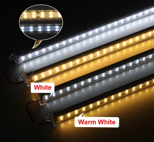 30/50 см двухрядные полосы света 5630 SMD светодиодные Алюминиевые жесткие u образной