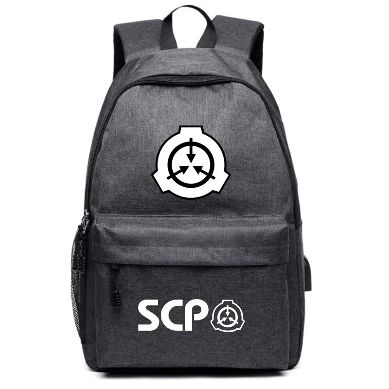 SCP Galaxy Рюкзак с usb-портом школьные рюкзаки для девочек мужские USB зарядка наушники чехол для домкрата Холст Дорожная сумка рюкзак для ноутбука - Цвет: A Gray