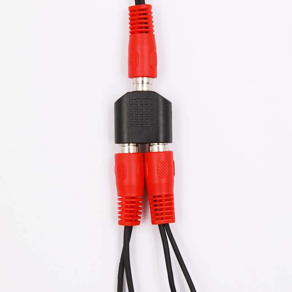

4pcs RCA to 2 RCA Female to Female Audio Video Cable Nickel Plating RCA Y Adapter for Home Theater DVD TV Amplifier CD Soundbox