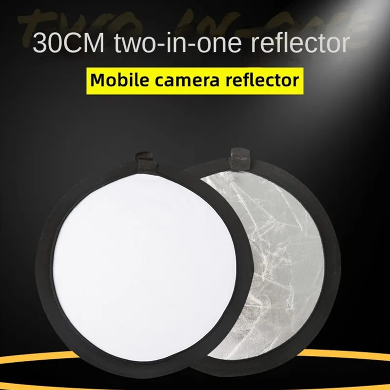 

12 inch photography accessories 30cm 2 in 1 reflector photo portable photography self shooting props studio