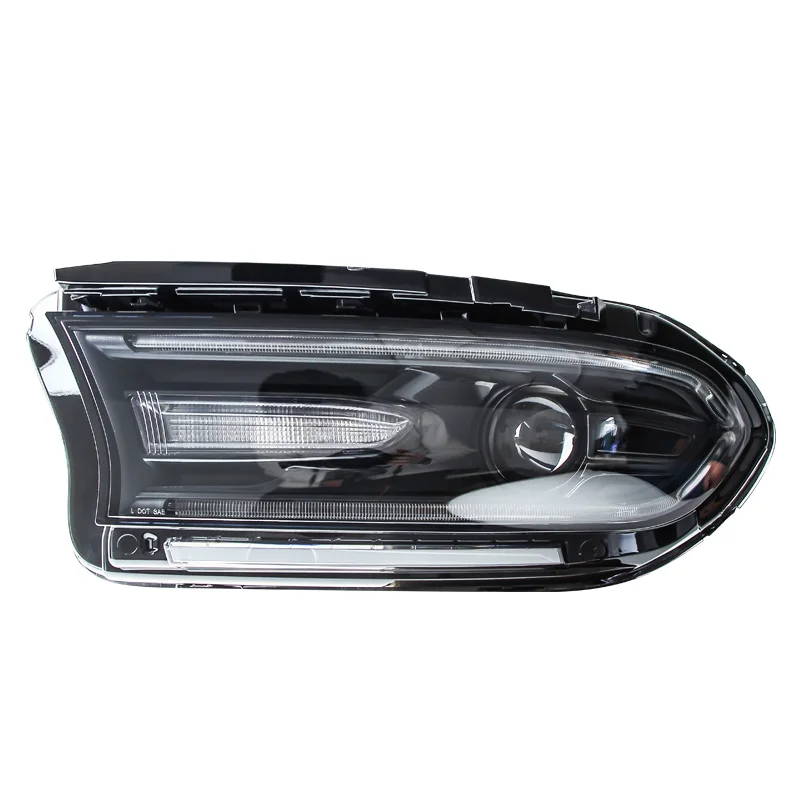 

Suitable for Dodge War Horse headlight assembly challenger modified LED daytime running light bifocal lens xenon headlight