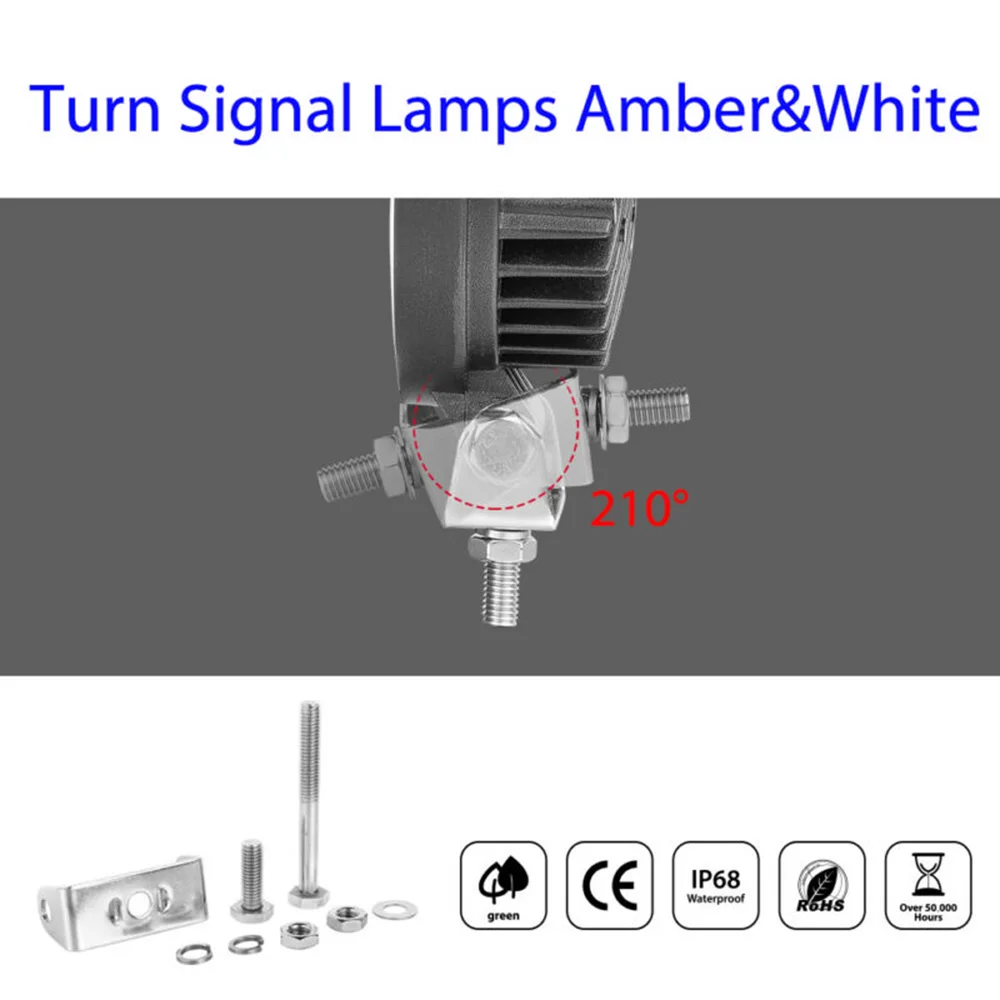 Waterproof LED Work Lights Dustproof Parts Truck Off-road Super bright