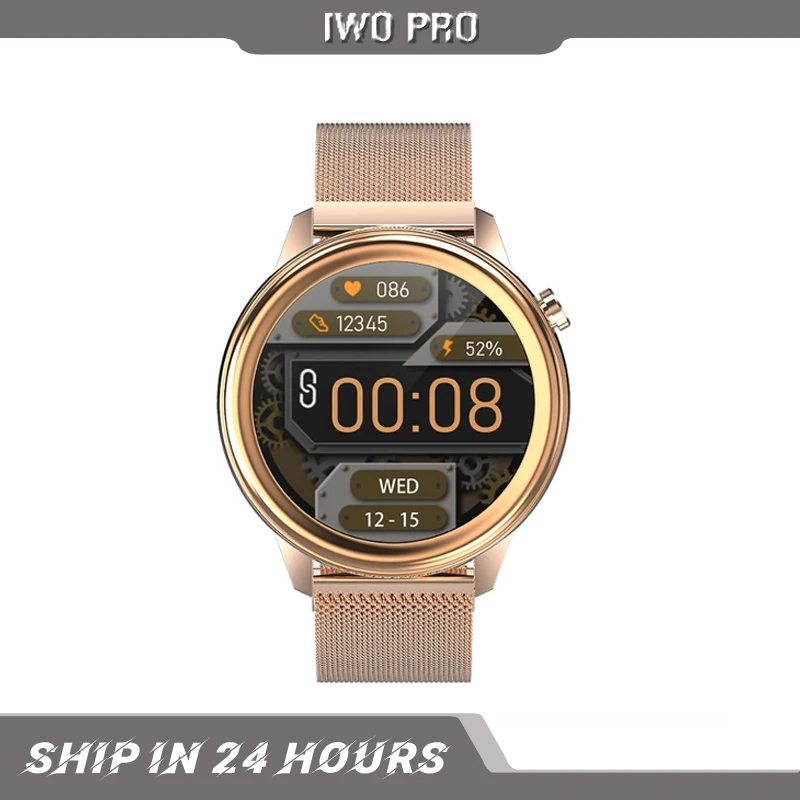 

IWO PRO F81 Men Business Smart Watch Body Temperature IP68 Waterproof Pressure Heart Rate Fitness Tracker Sports Smartwatch