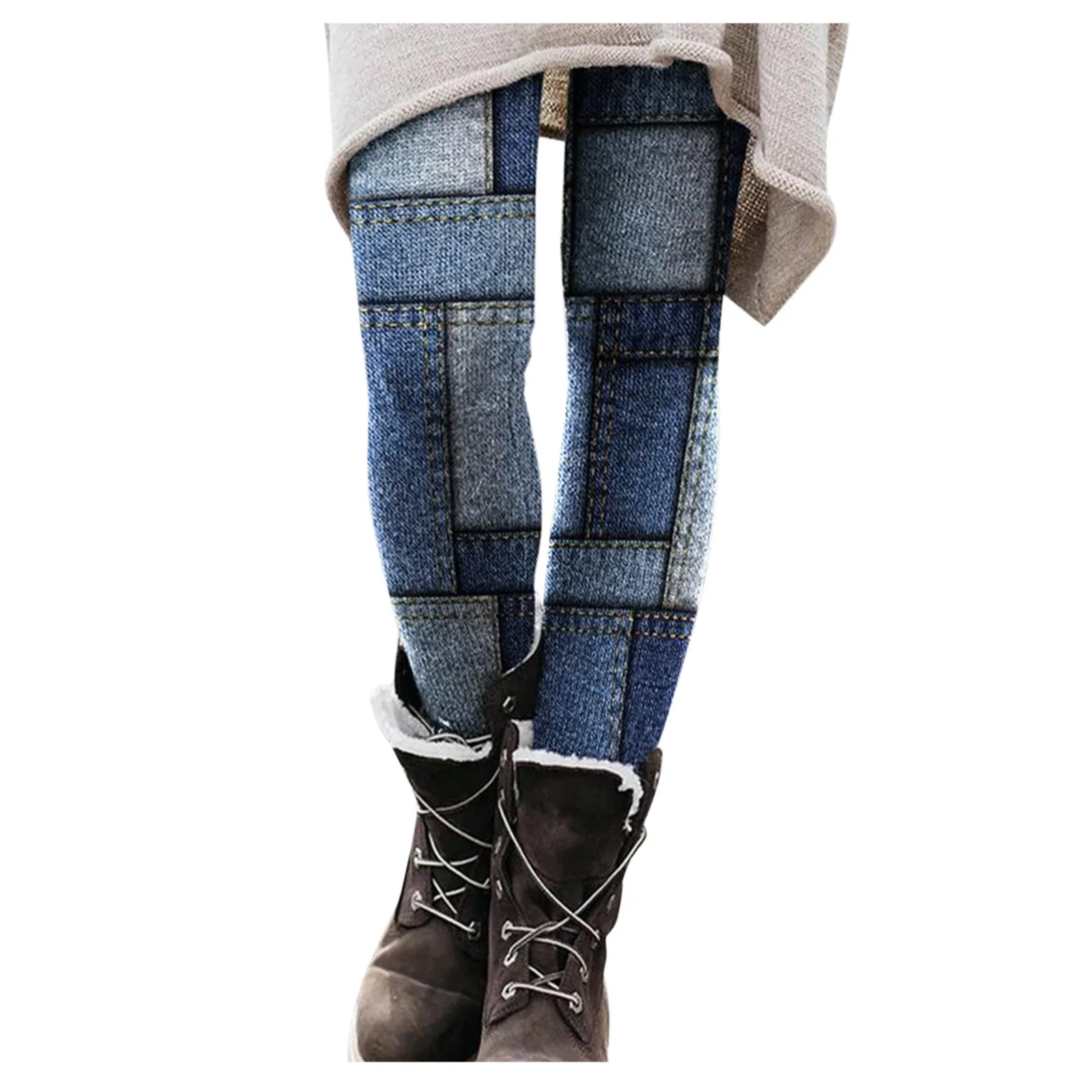 

Christmas Casual Elastic All-match Long Printed Leggings Slim Women Boot Pants Pants