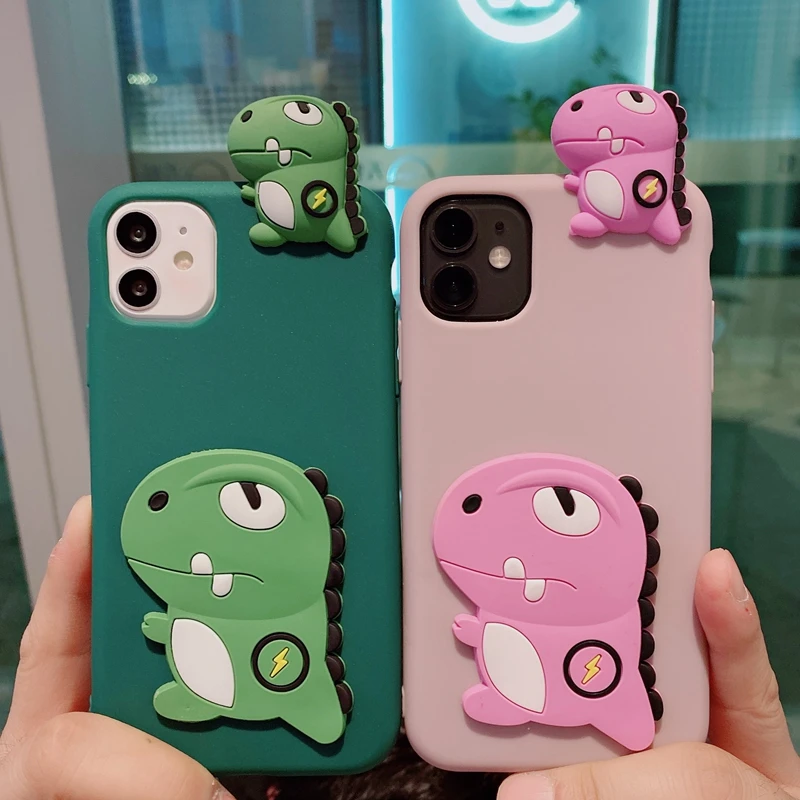 

Чехол для iPhone 11 Pro XS Max XR 12 Mini, милый силиконовый чехол с 3D собакой, животными для iPhone X 6 6S 7 8 Plus SE 2020, чехол Etui