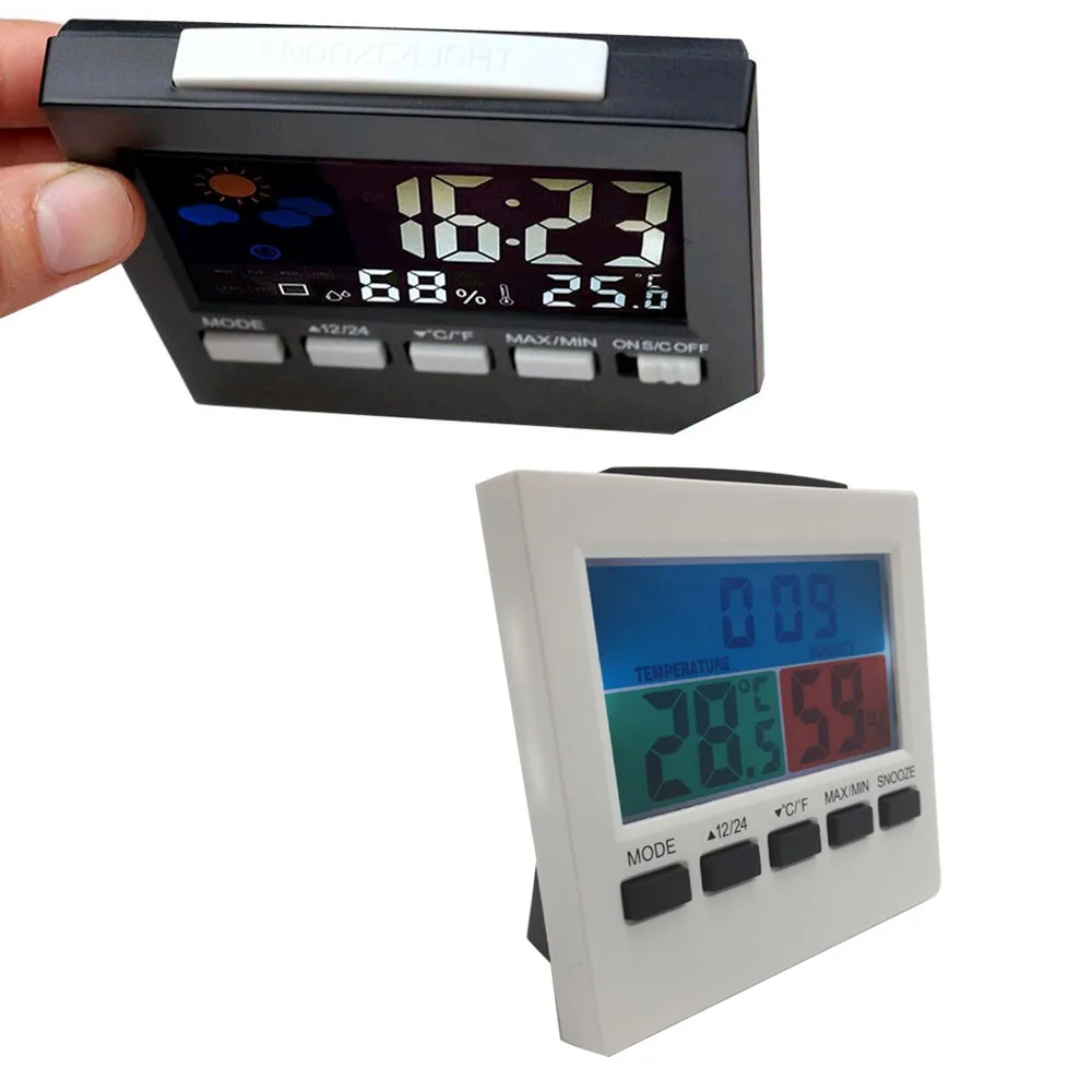 

NEW LCD Digital Thermometer Hygrometer Indoor Temperature Hygrometer Clock