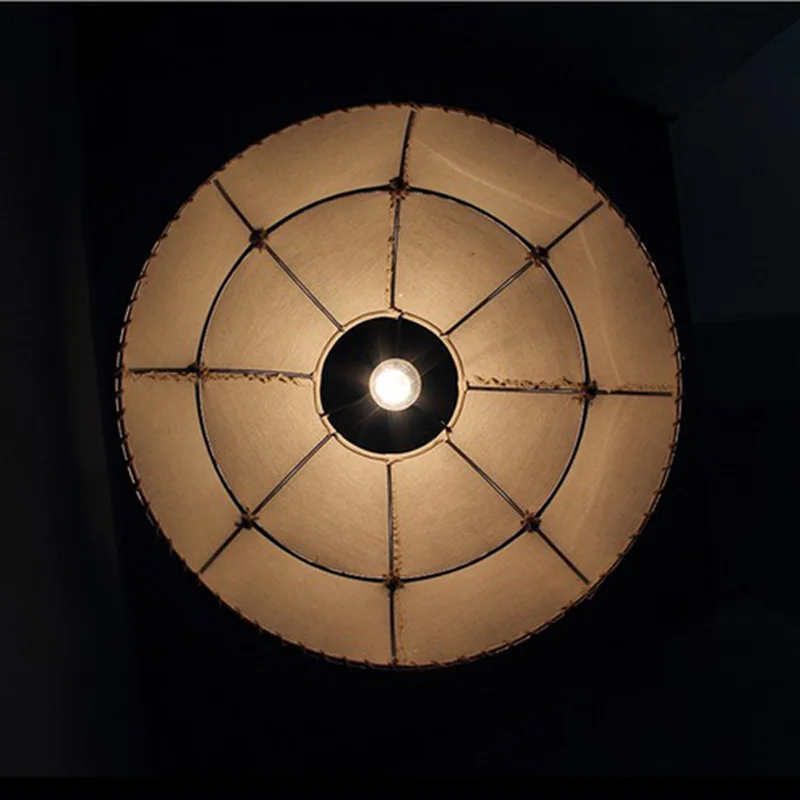 

Industrial style retro hemp rope cover chandelier loft creative personality barber clothing store restaurant decoration lamp