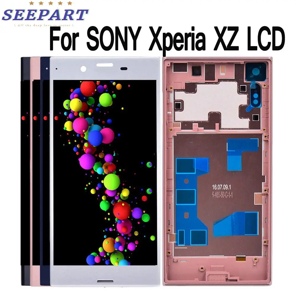 

ЖК-дисплей и сенсорный экран 5,2 дюйма для SONY Xperia XZ, дигитайзер в сборе, замена с рамкой для SONY Xperia XZ F8331 F8332, ЖК-дисплей