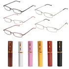 Новые цветные очки для чтения унисекс с металлическим футляром + 1,5 + 2,0 + 2,5 + 3,0 + 3,5 + 4,0