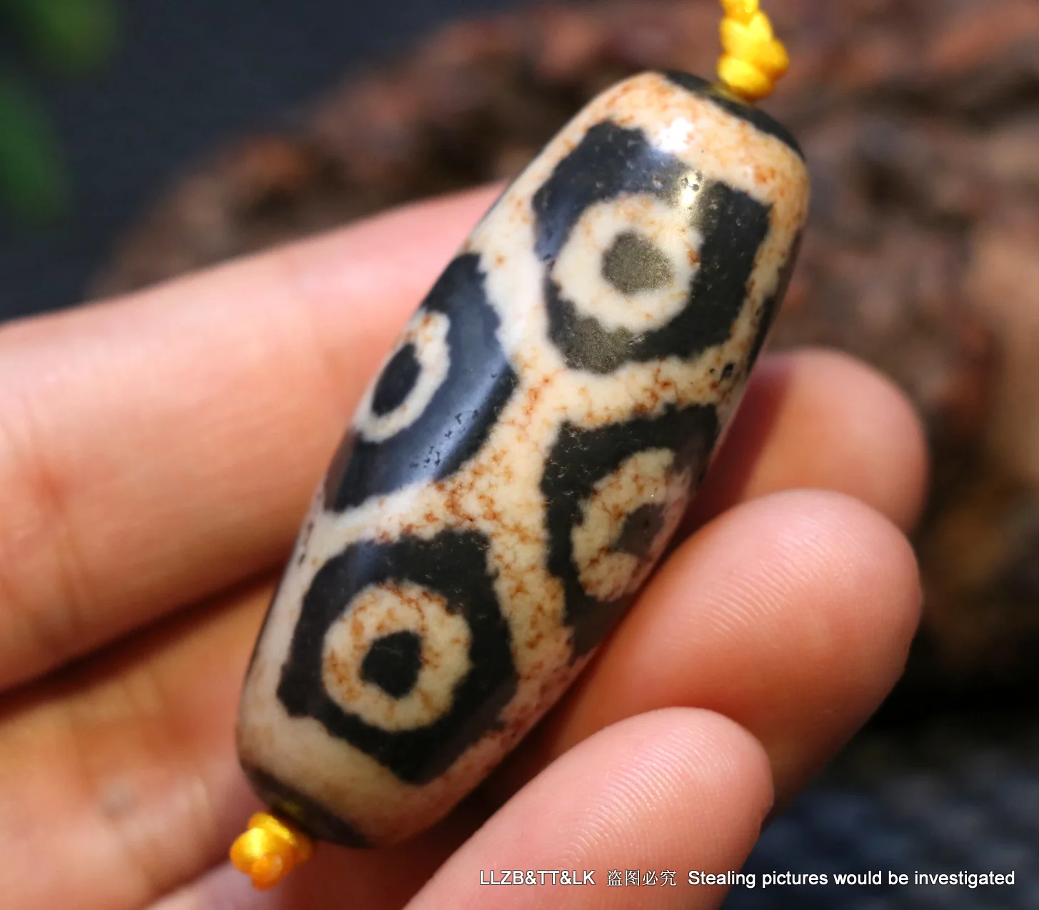 Мощный тибетский старый агат 9 глаз долговечность безымянный ш бусины дзи амулет