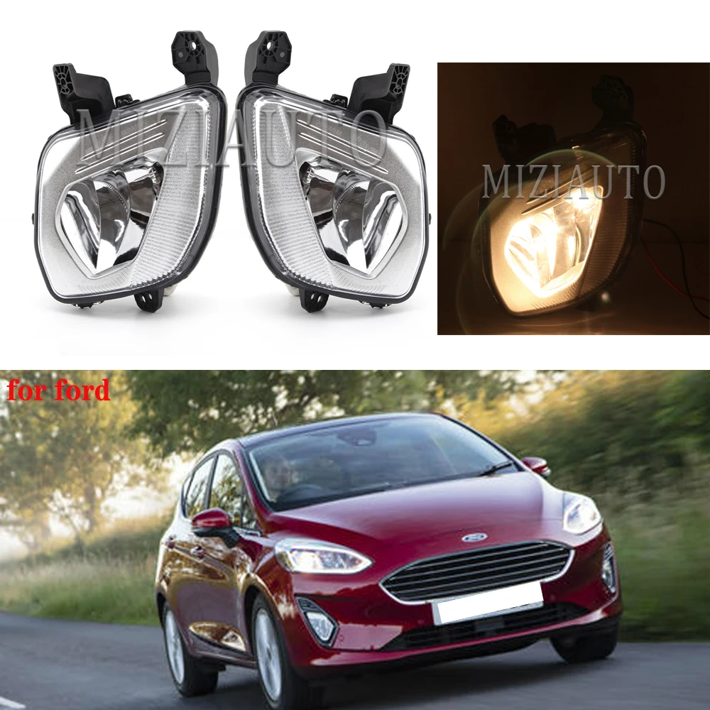 Туман светильник для форд фиеста MK7 2017 2018 передняя противотуманная фара