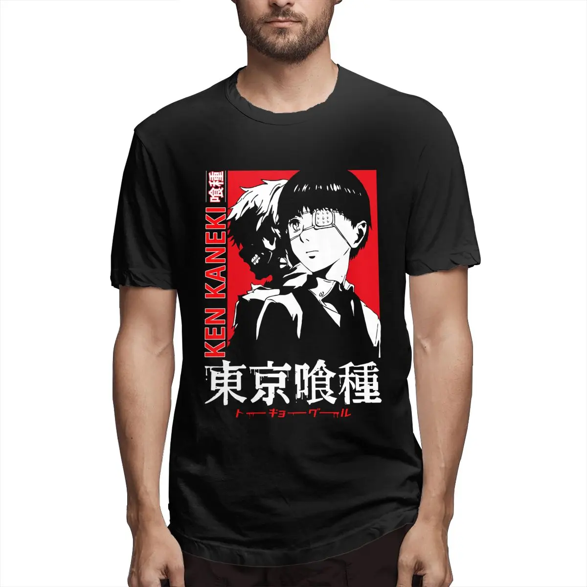 Мужская футболка с короткими рукавами Ken Kaneki T.G Токийский манга гуль аниме