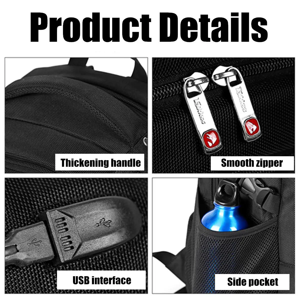 

Brand New Enlarge Backpack USB External Charge 16 Inch Laptop Backpack Shoulders Men Anti-Theft Waterproof Travel Backpack