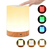 usb dimmable table lamp warm white rgb night light for living room bedrooms officerechargeable touching control bedside light