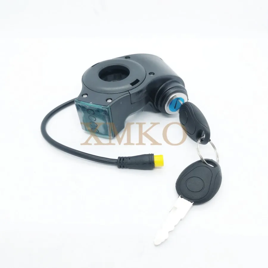 LCD Display Panel Voltage Waterproof Wire With Power Switch Key For Electric Scooter Bike E-Bike Tricycle Vehicle Universal Part | Спорт и