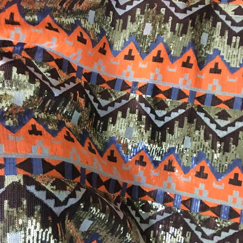 

1 ярд/лот треугольная популярная ткань для шитья блестками красочная блестящая сетка для вечерних платьев аксессуары