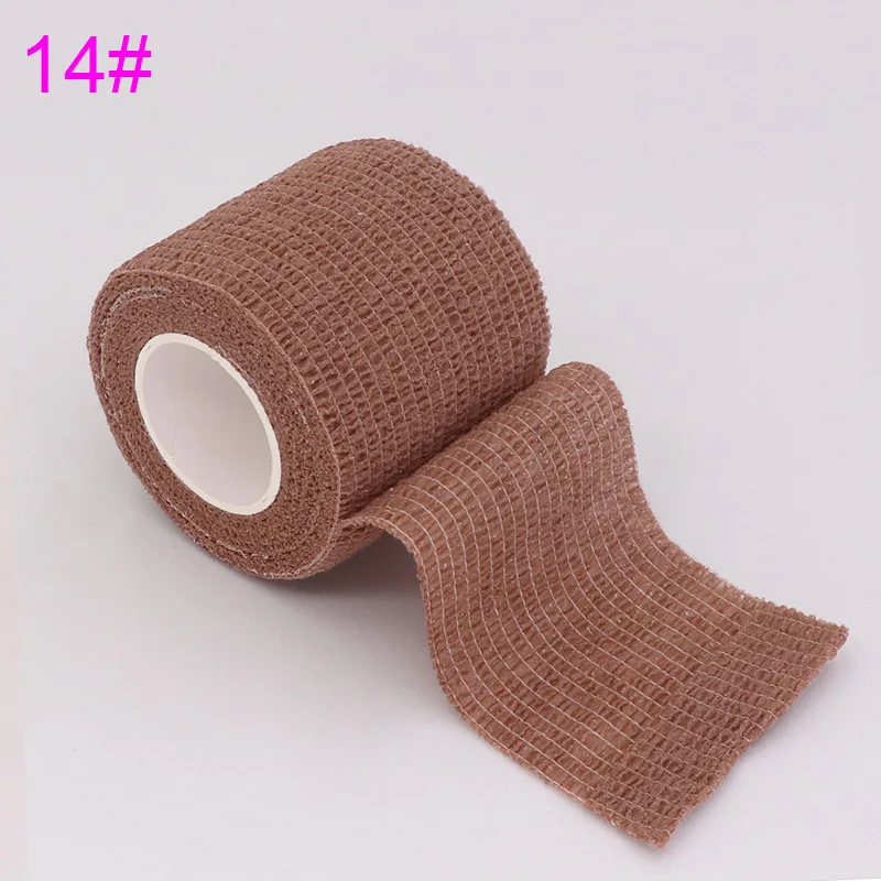 Coffee color 4,5 м красочные эластопласт самоклеющиеся эластичные повязки том объятия Спорт Колено палец лодыжки ладонь плечо спортивная обёрточная лента - Цвет: Coffee color