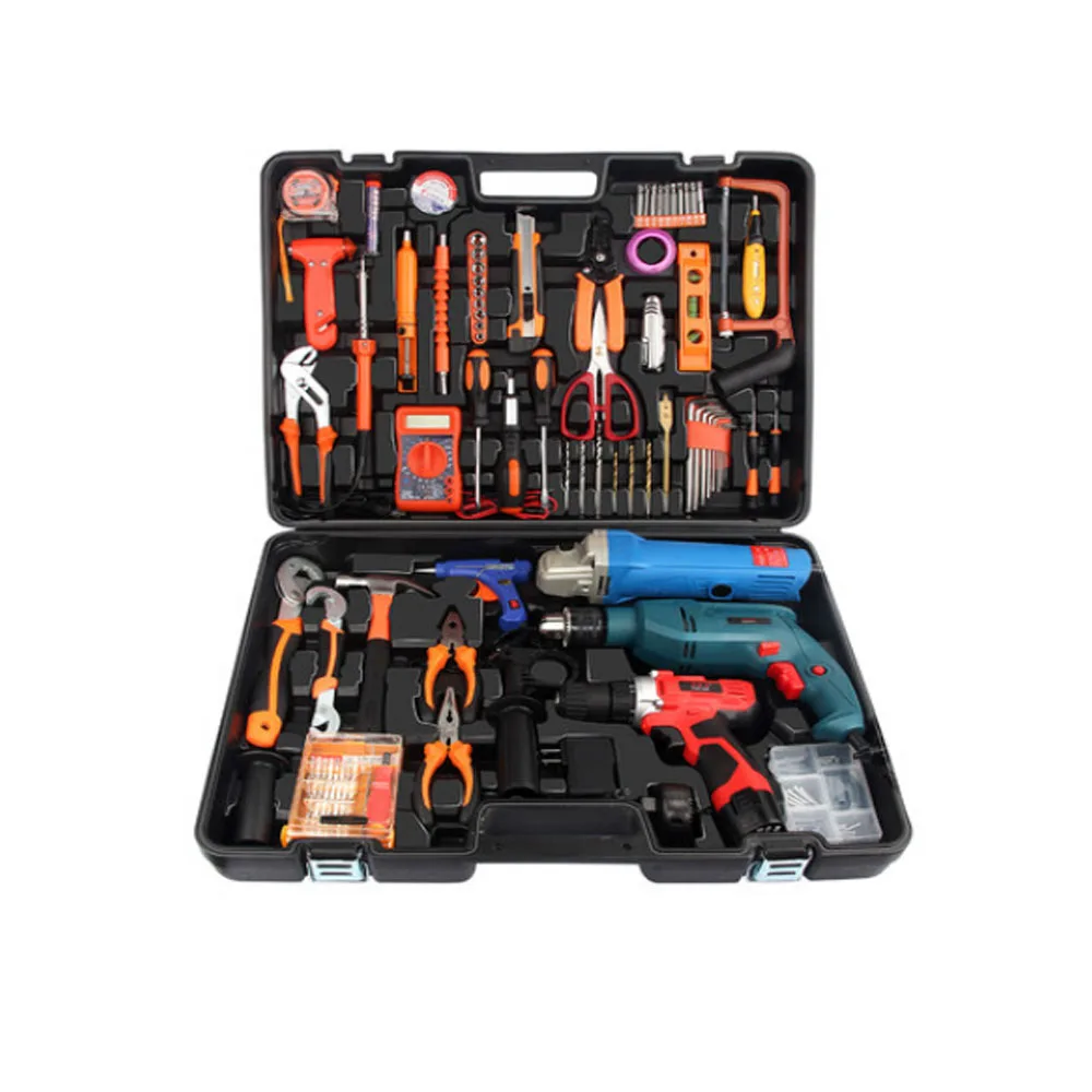 

Набор инструментов для ремонта, ручная электрическая дрель, угловая шлифовальная машина, литиевая электродрель, многофункциональный набор...