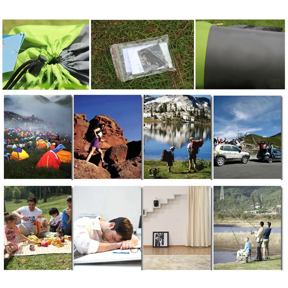 

Fast Filling Camping Mat Sleeping Pad Inflatable Mattress Cushion Pad with Pillow Easy Storage For Tent Camping Picnic