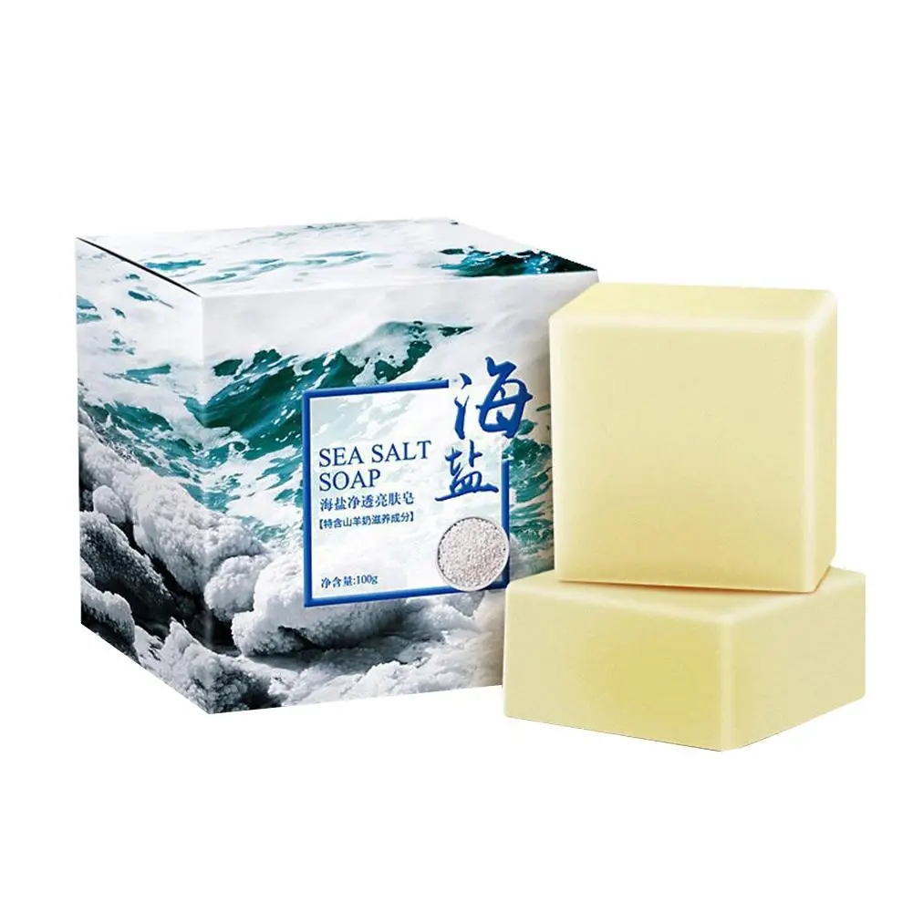 1 шт. мыло для морской соли контроль жирности лица моющее молоко очищающее масло