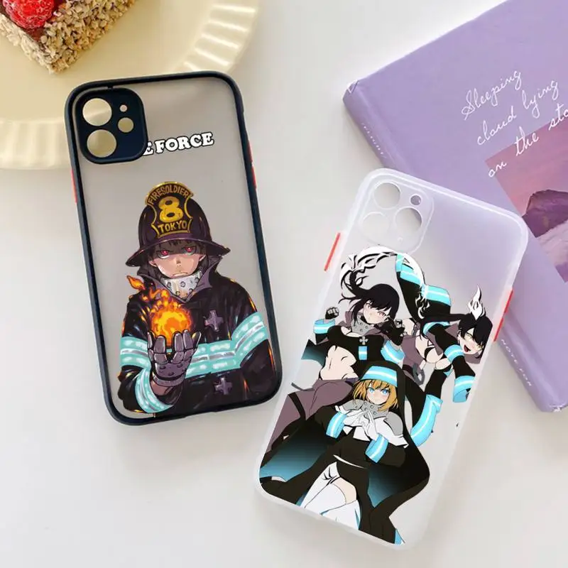 

MaiYaCa Tamaki Fire Force anime Phone Case for iPhone 11 12 13 mini pro XS MAX 8 7 6 6S Plus X 5S SE 2020 XR case