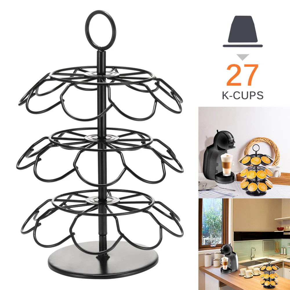 Поворотный капсула стенд практичный держатель для капсул с кофе стеллаж