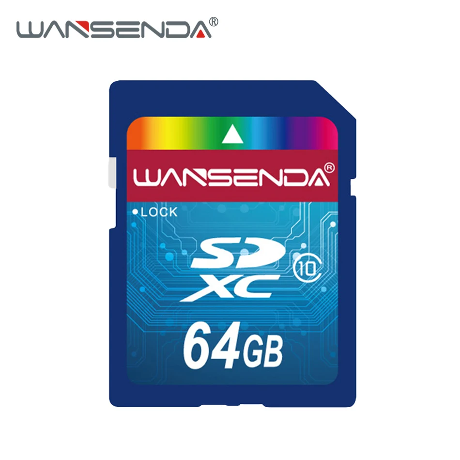 

Hotsale WANSENDA SD Memory Card 64GB 32GB Class 10 SD Card 16GB Transflash SDHC SDXC TF Card Digital Flash Memory Card